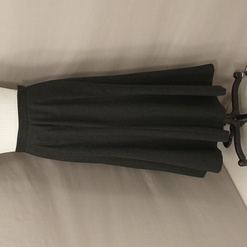 Vintage Wool Skirt Charcoal Gray Long Midi Short Maxi Gored 10 12 SeeMeasurement